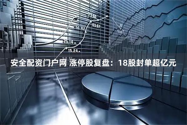 安全配资门户网 涨停股复盘：18股封单超亿元