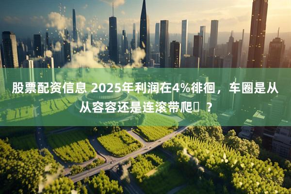 股票配资信息 2025年利润在4%徘徊，车圈是从从容容还是连滚带爬‌？