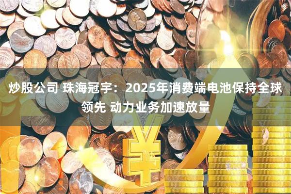 炒股公司 珠海冠宇：2025年消费端电池保持全球领先 动力业务加速放量